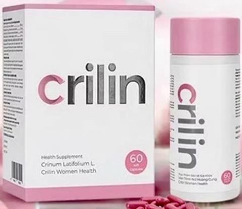 Thực phẩm bảo vệ sức khỏe Viên trinh nữ hoàng cung Crilin Women Health được quảng cáo như thuốc chữa bệnh