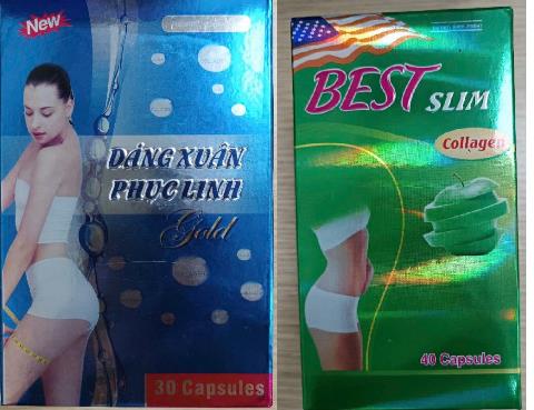 Thu hồi toàn quốc sản phẩm Dáng xuân Phục Linh Gold và Best Slim Collagen chứa chất cấm