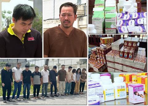 Triệt phá đường dây sản xuất, buôn bán thuốc tân dược giả, thu lợi bất chính hàng trăm tỷ đồng