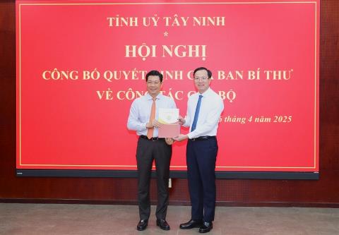 Hiệu trưởng Trường Đại học Luật Hà Nội được Ban Bí thư điều động tham gia Ban chấp hành, Ban Thường vụ Tỉnh ủy Tây Ninh